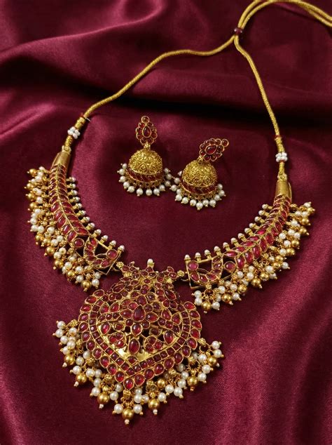 Non Idol Kemp Stone Necklace Set – Paradise Jewllery