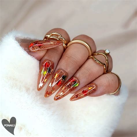 Fall Leaf Nail Designs