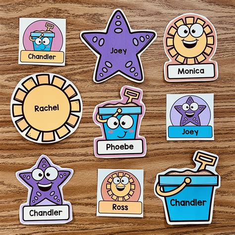 Editable Summer Name Tags and Labels - Simply Kinder + Printable Membership