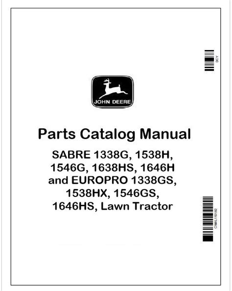 Sabre 1338G–1646H Parts Catalog | PDF PC2542