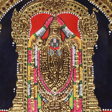 12" Ganesha with Lakshmi and Saraswati Tanjore Painting in Traditional
