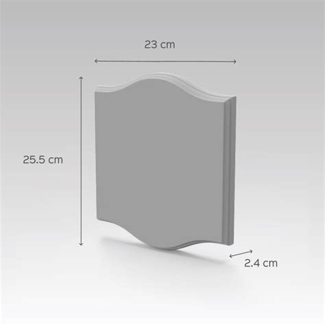 Buy Small Vertical Curved Name Plate For IAS Online On Zwende