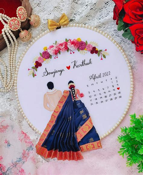 Lazy Crafts South Indian Wedding Hoop | Unique Anniversary Gift ...