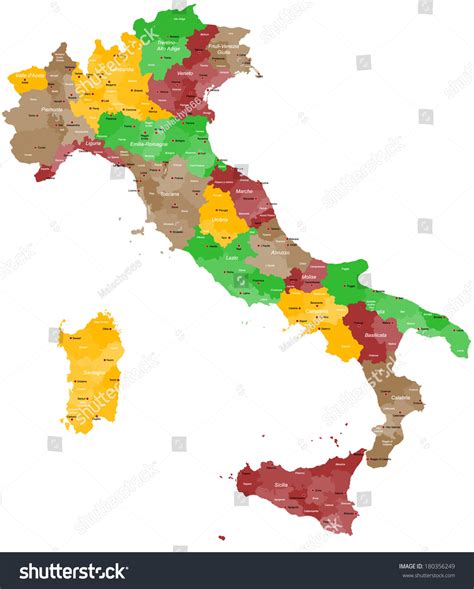 Italy County Map 的图像结果