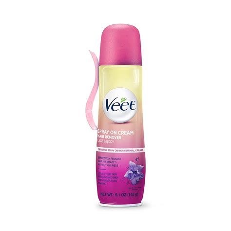 Buy Veet Spray On Hair Remover Cream For Women, Sensitive Formula, 5.10 ...