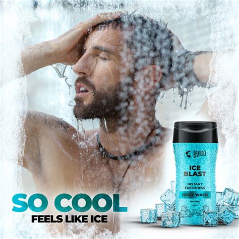 BEARDO Ice Blast Body Wash For Instant Freshness | Deep Cleansing ...