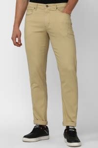 PETER ENGLAND Slim Fit Men Khaki Trousers - Buy PETER ENGLAND Slim Fit ...