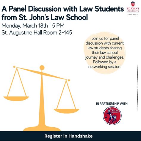 The St. John's Law School and St. John's Legal Society is hosting a law ...