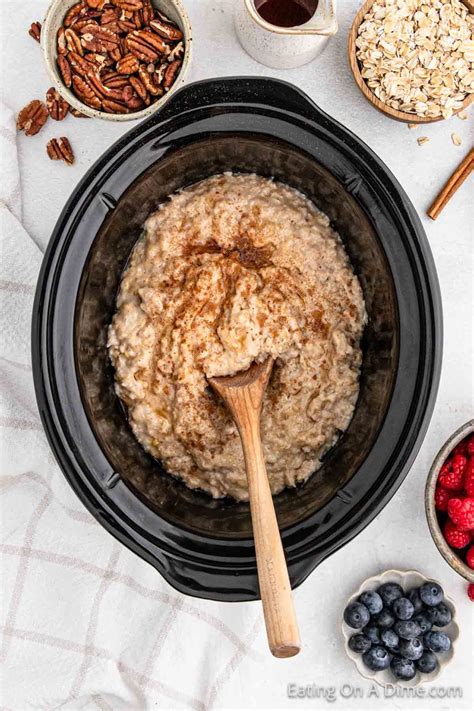 Crock Pot Oatmeal - Eating on a Dime | Breakfast crockpot recipes ...