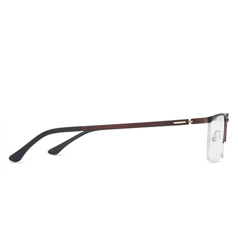 Buy Brown Black Half Rim Rectangle Lenskart Air Online Air Flex LA ...