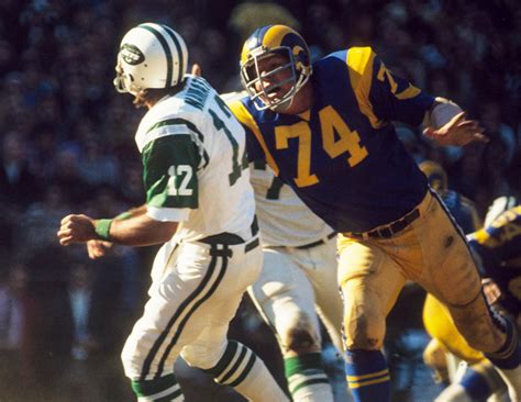 Merlin Olsen | Biography, Football, NFL, Hall of Fame, Pro Bowl, Rams ...
