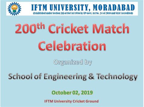 IFTMU – Activities @ IFTM University