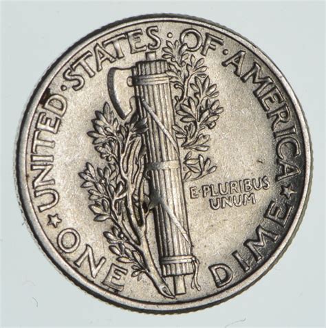 Ch AU/Unc 1944 Mercury Liberty Dime - 90% Silver - High Grade ...