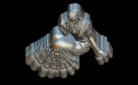 Indian Queen 3D Model | Indian Tradition