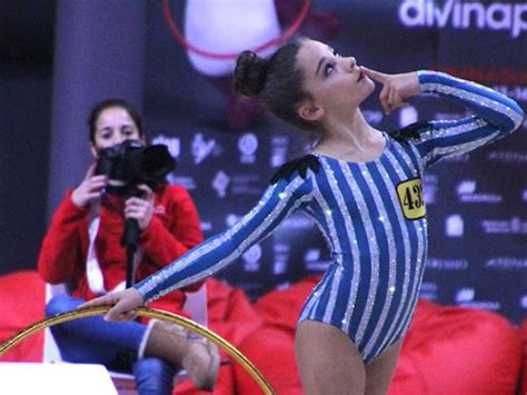 Spanish rhythmic gymnasts twirl in Auschwitz outfits | The Times of Israel