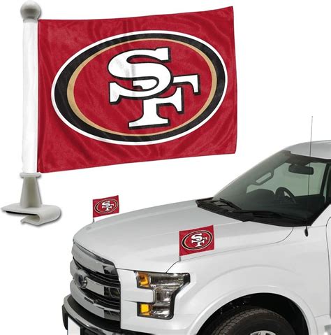NFL San Francisco 49ers Ambassador Car Flag set of 2 | eBay