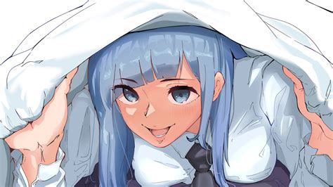 Blue Eyes Blue Hair Girl Jujutsu Kaisen Kasumi Miwa 4K HD Jujutsu ...