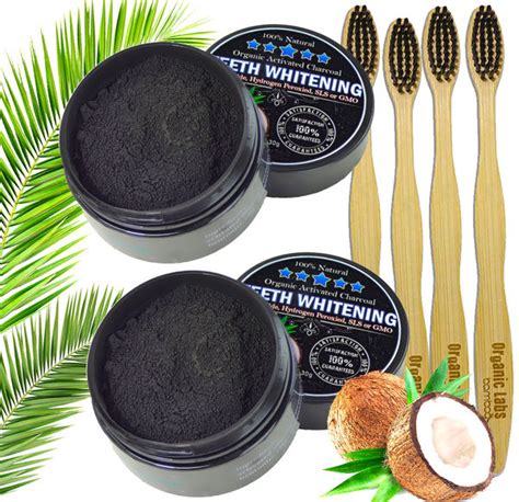 2 Charcoal Teeth Whitening Powder, Natural Activated Charcoal Coconut ...