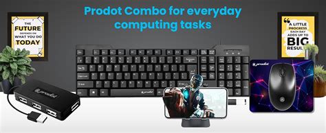 Amazon.in: Buy Prodot 5-in-1 Wired Combo Pack | 247s Wired Keyboard ...