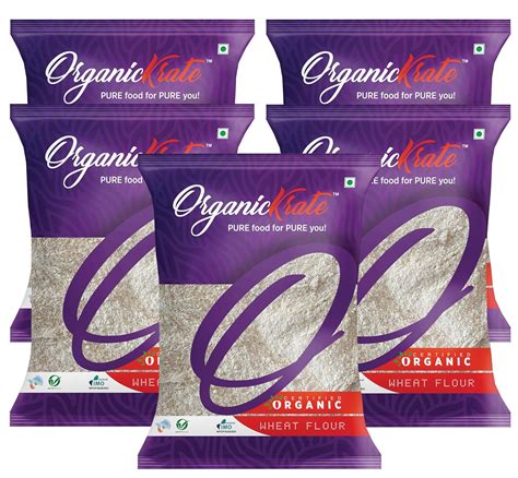 OrganicKrate Organic Whole Wheat Flour Organic Chakki Atta Superior MP ...