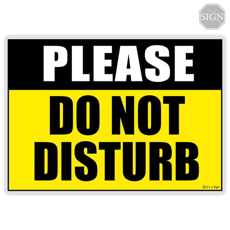 Do Not Disturb Sign - Laminated Signage - A4 / A5 Size | Lazada PH