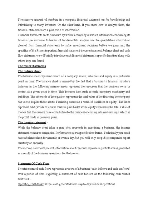 Financial Statement Analysis: Understanding Key Components and Tools ...