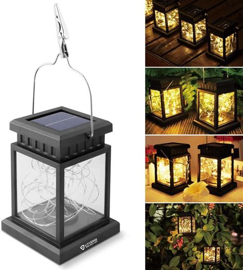 HASTHIP® Garden Candle Lantern - Solar Powered - Flickering Effect ...