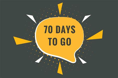 70 days to go countdown template. 70 day Countdown left days banner ...