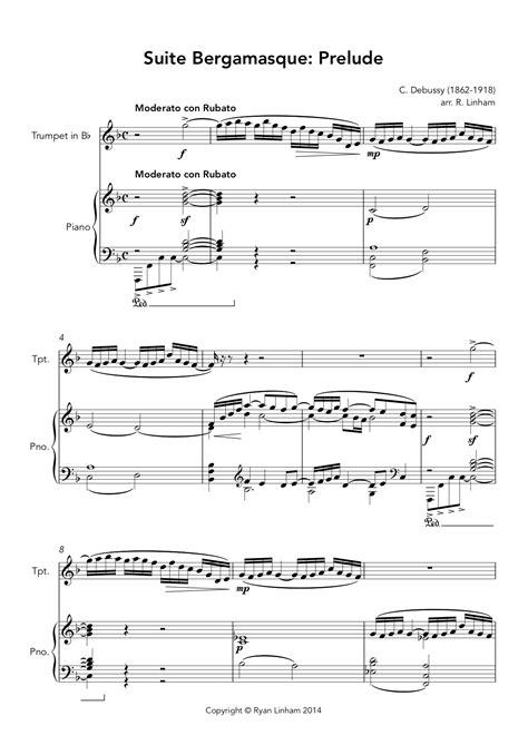 Debussy – Prelude to Suite Bergamasque