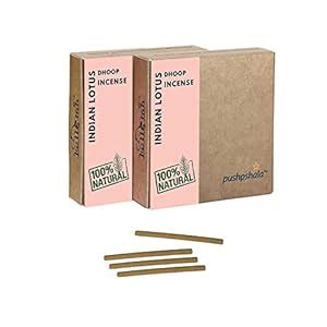 TheDesiKart Organic 100% Natural Lotus Dhoop Sticks. Aromatherapy ...