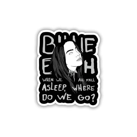 DEEP LYRICS, SHALLOW EXISTENCE STICKER – stickyfunk premium stickers