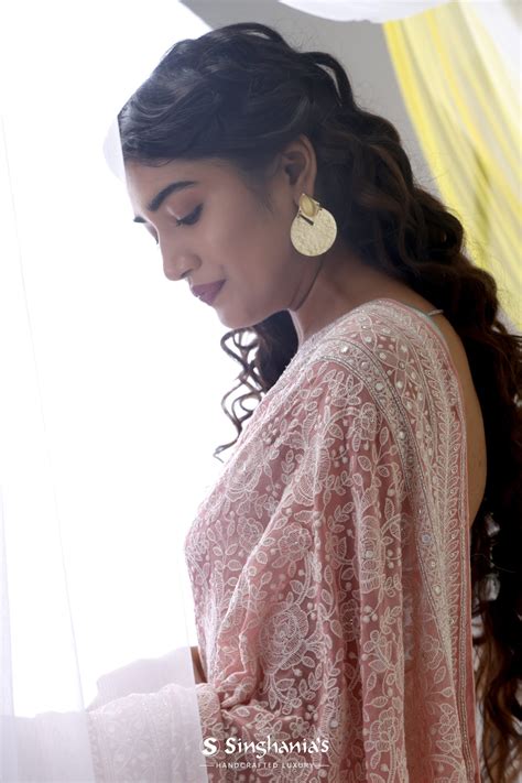 Hand Embroidery Organza Sarees Online In India | Singhania's