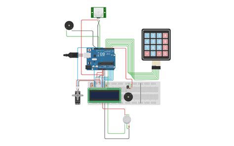 Image result for Password Door Lock Using Arduino Tinkercad