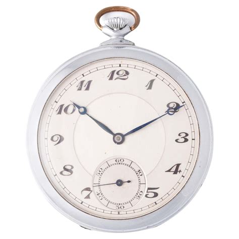 Antique Silver Pocket Watch For Sale at 1stDibs | brevet pocket watch ...