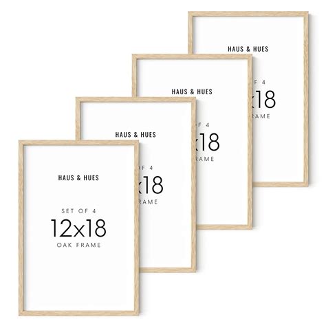 HAUS AND HUES 12x18 Picture Frames For Wall - Set Of 4 Poster Frames ...
