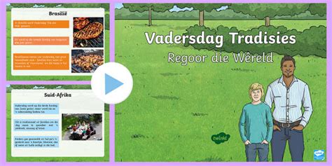 Vadersdag Tradisies van Regoor die Wereld PowerPoint
