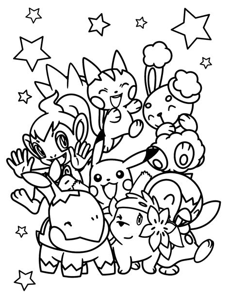 Pokemon free to color for kids - Pokemon Coloring Pages