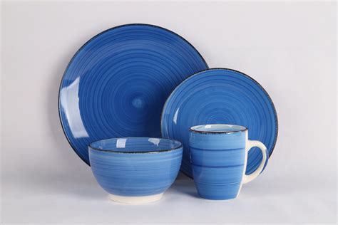 Stoneware Hand Printing Green Color Dinnerware Sets - Ceramics and ...