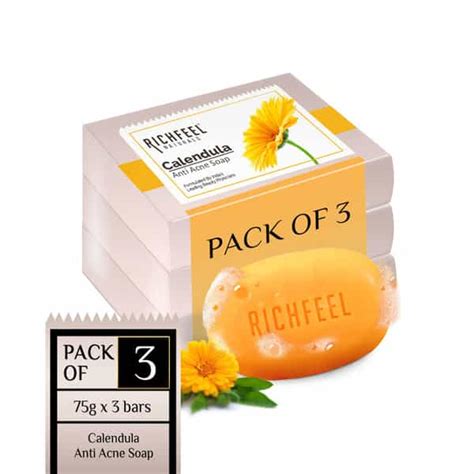 Buy CALENDULA ACNE SOAP 75 GMS PACK OF 3 Online & Get Upto 60% OFF at ...