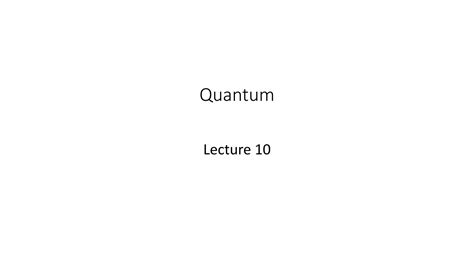 Image result for Quantum Lecture