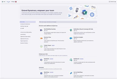 Dynatrace Hub — Dynatrace Docs