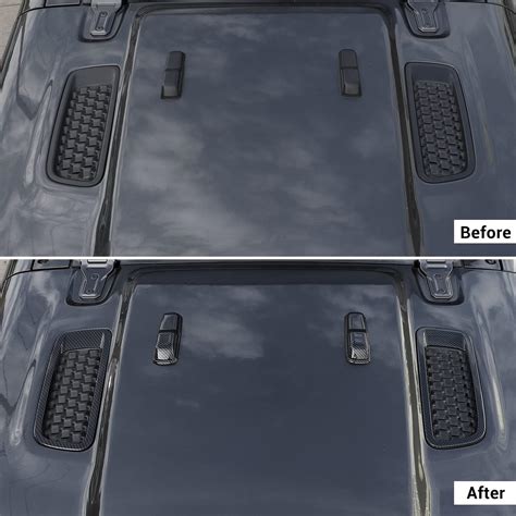 Buy JWWY JL JT Engine Hood Hinge & Vent Trim Cover Decoration Cover ...