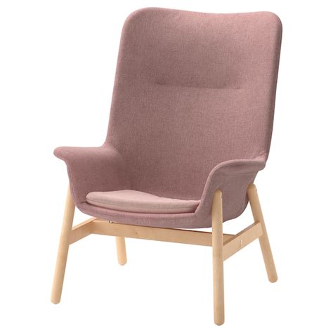 VEDBO high-back armchair, Gunnared light brown-pink - IKEA