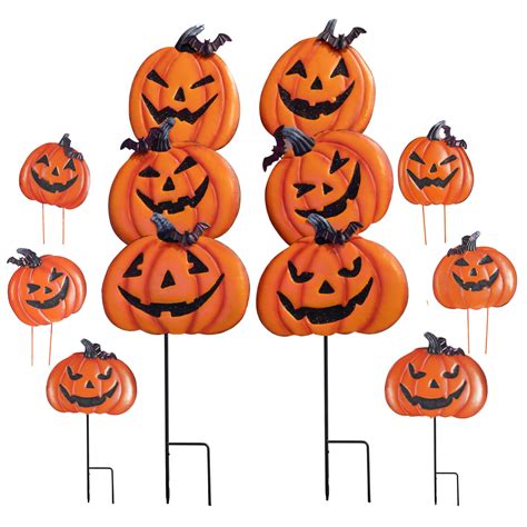 Amazon.com : Hourleey Halloween Yard Stake, 37.5 in Metal Stack-able ...