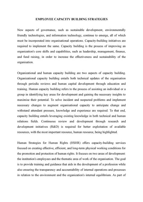 Employee Capacity Building Strategies - Public Administration - AMU ...