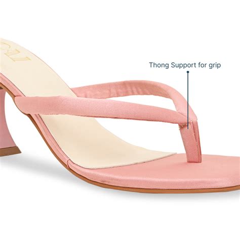 Rosa Satin Thong Heels – The CAI Store