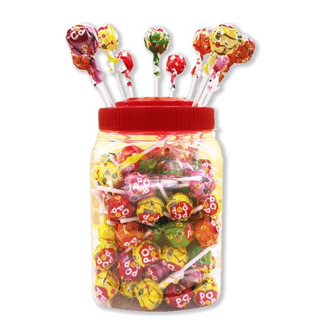 POPOP Ball Lollipop Jar (100pcs) - Windmill Food
