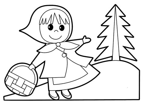 Printable Little Red Riding Hood Template