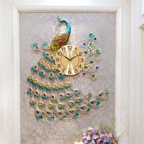 Peacock Design Wall Clocks – thedecorvilla