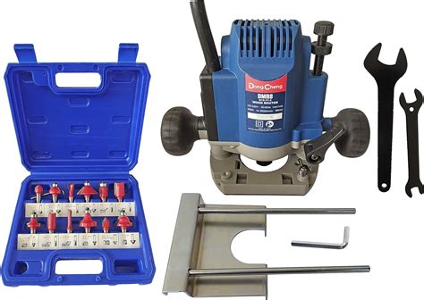 DUMDAAR Router Machine Wood Working Router Machine with Bits 12 Pcs ...